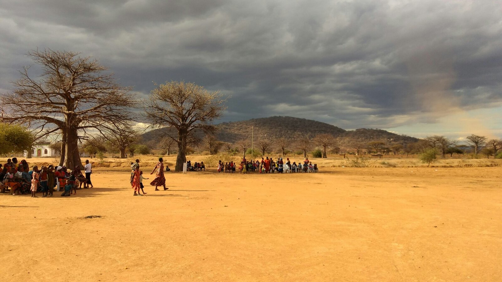 A training workshop with a group of villagers